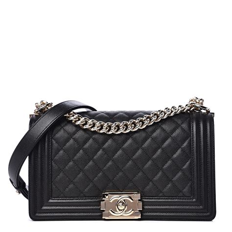 chanel boy beige caviar|Chanel Boy Flap Quilted Diamond Caviar Medium Light .